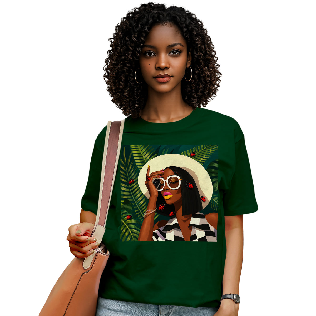 Ladybug Chic Afro Queen T-Shirt