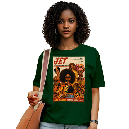 Afro Glamour Vintage Magazine T-Shirt
