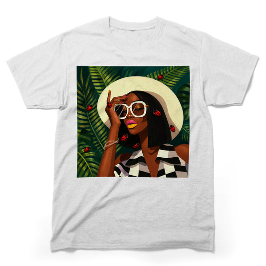 Ladybug Chic Afro Queen T-Shirt