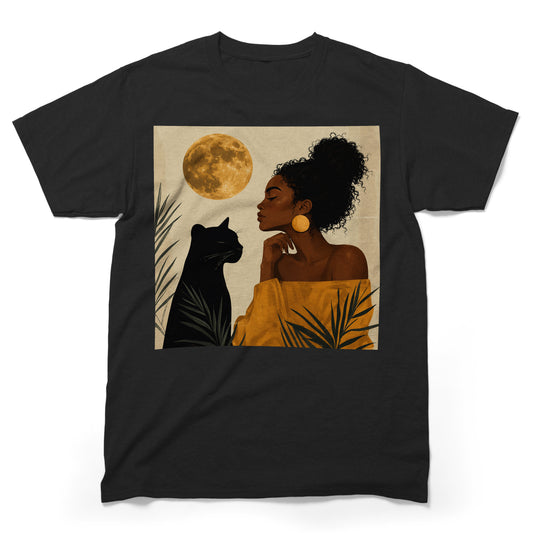 Moonlit Queen & Panther Spirit T-Shirt