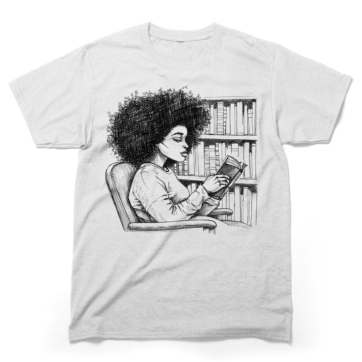 She Reads Like the World Is Quiet T-Shirt