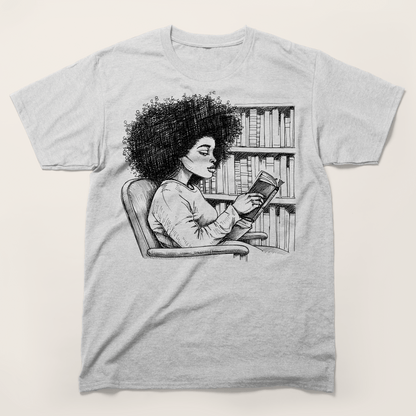 She Reads Like the World Is Quiet T-Shirt
