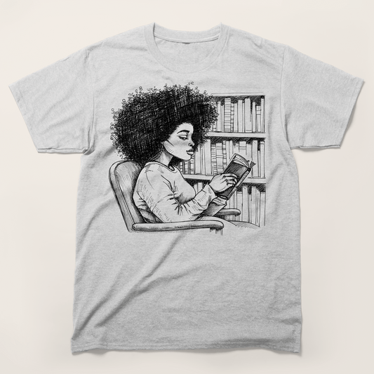 She Reads Like the World Is Quiet T-Shirt