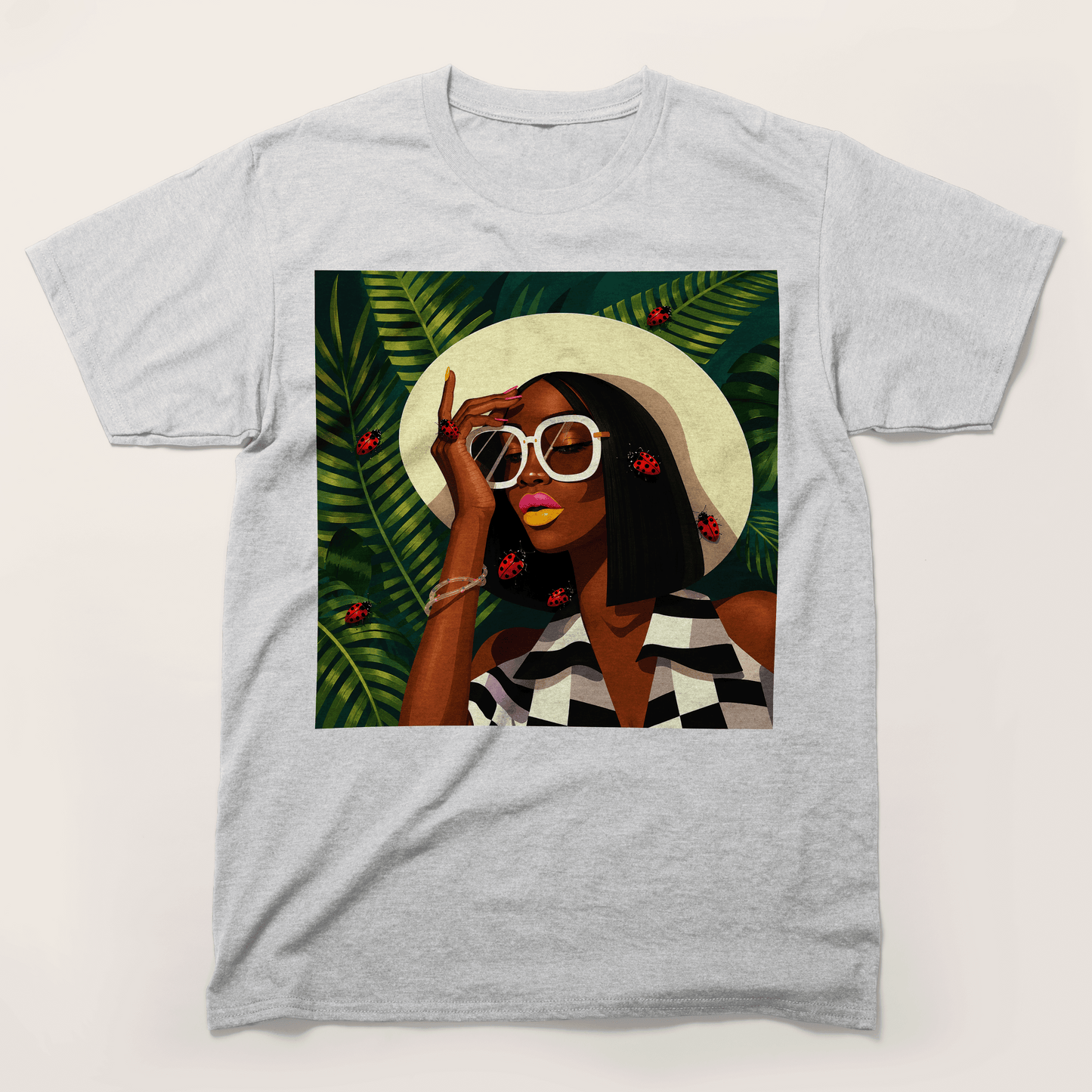 Ladybug Chic Afro Queen T-Shirt