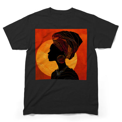 Sunset Silhouette African Queen T-Shirt