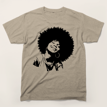 Smiling Afro Queen T-Shirt