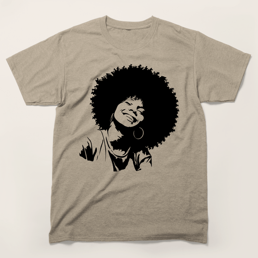 Smiling Afro Queen T-Shirt