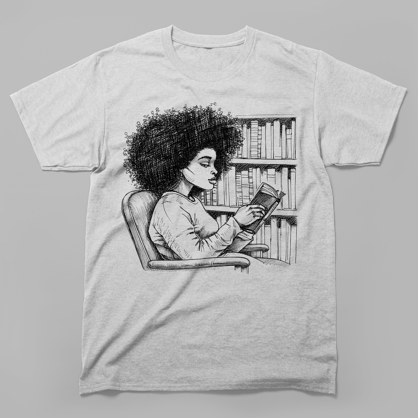 She Reads Like the World Is Quiet T-Shirt