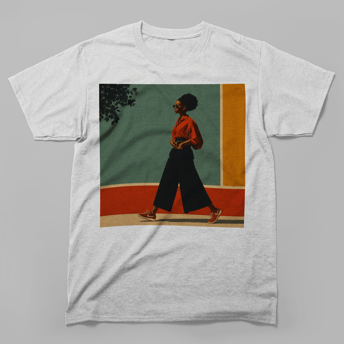 She Walks in Color Retro Soul T-Shirt