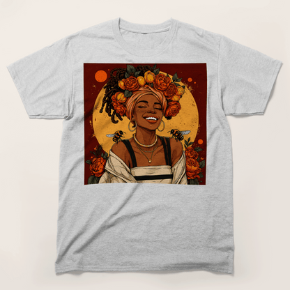Golden Sun Melanin Queen T-Shirt