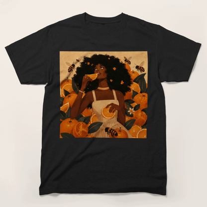 Sweet Citrus Afro Goddess T-Shirt