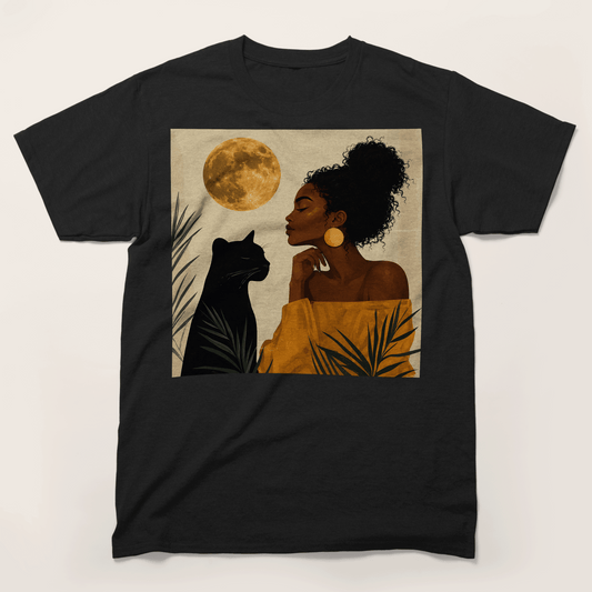 Moonlit Queen & Panther Spirit T-Shirt
