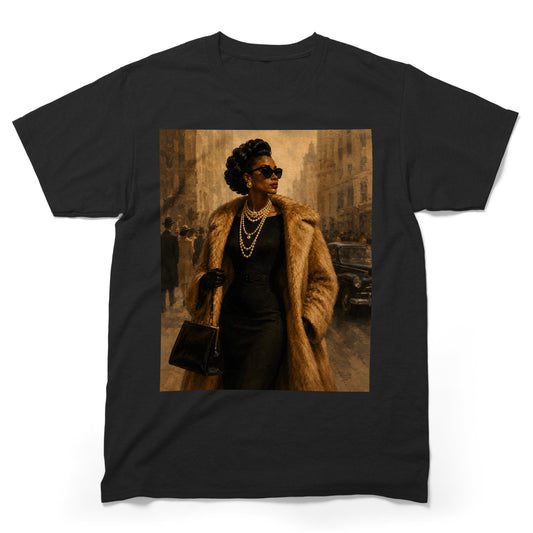 Vintage Harlem Elegance Graphic T-Shirt