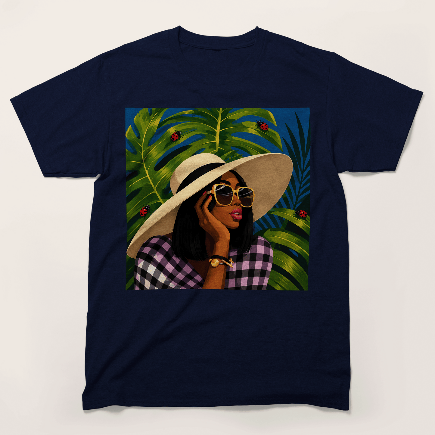 Tropical Ladybug Fashion Queen T-Shirt