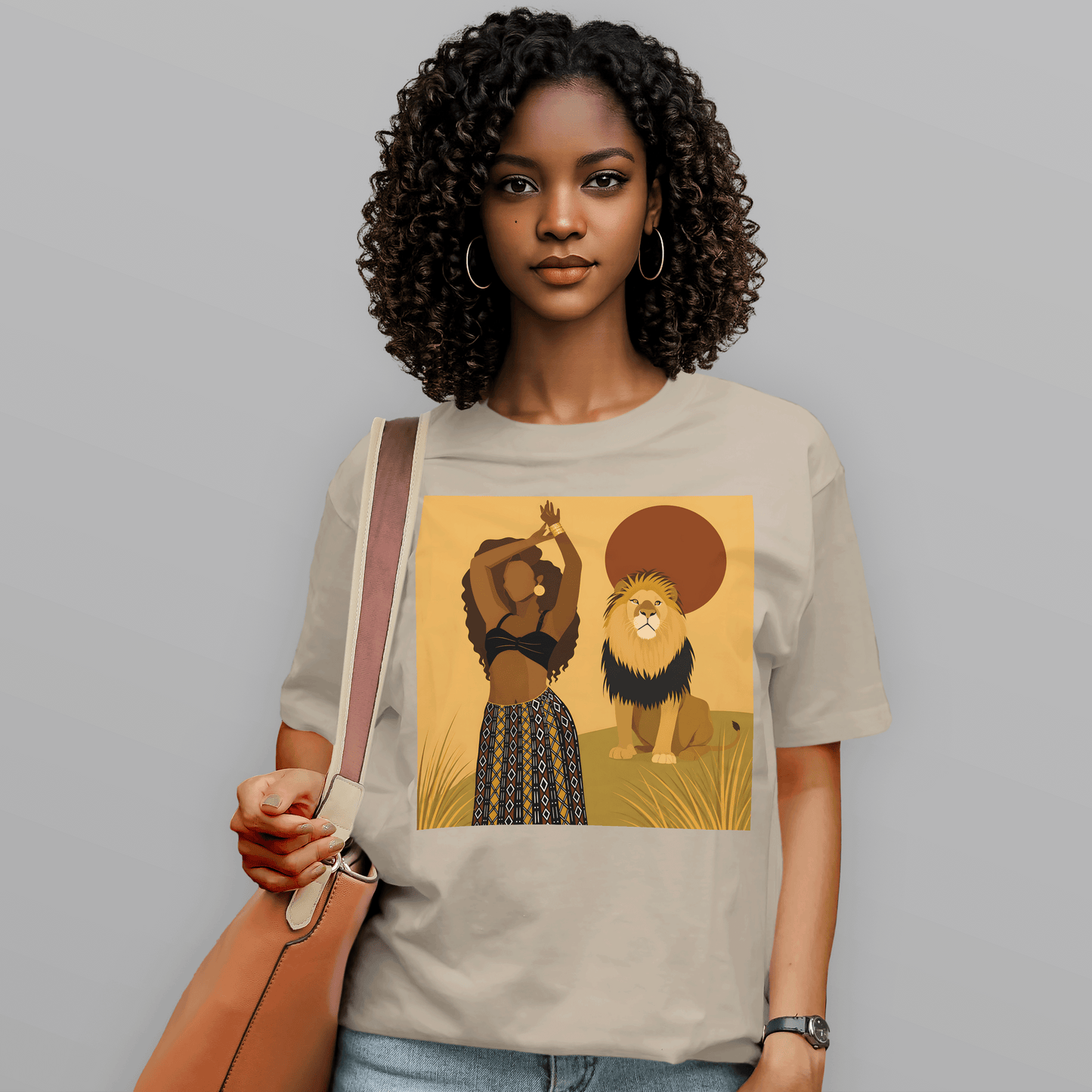 African Queen and Lion Safari T-Shirt