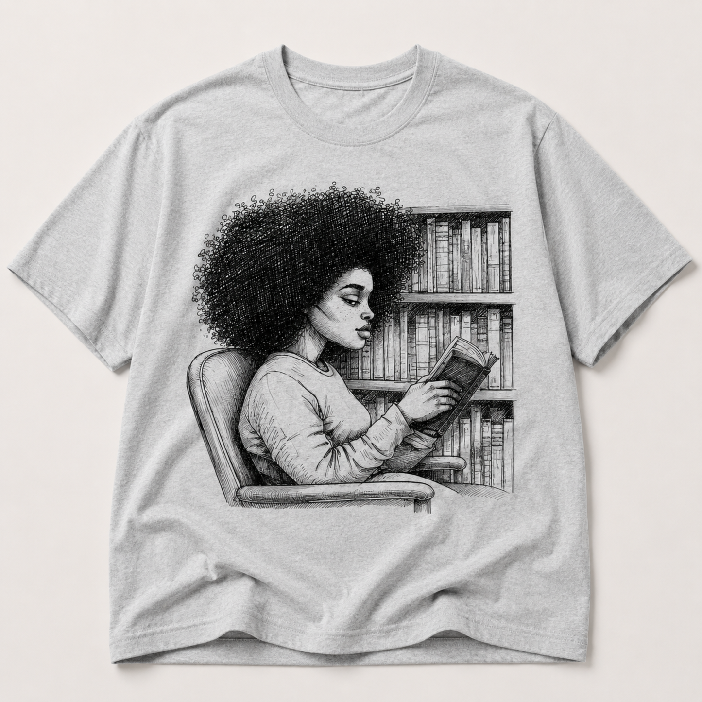 She Reads Like the World Is Quiet T-Shirt