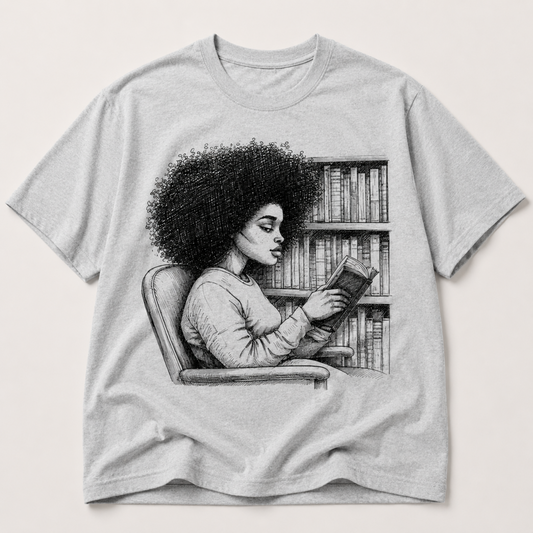 She Reads Like the World Is Quiet T-Shirt