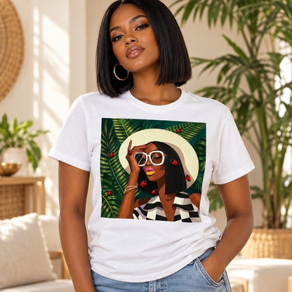 Ladybug Chic Afro Queen T-Shirt
