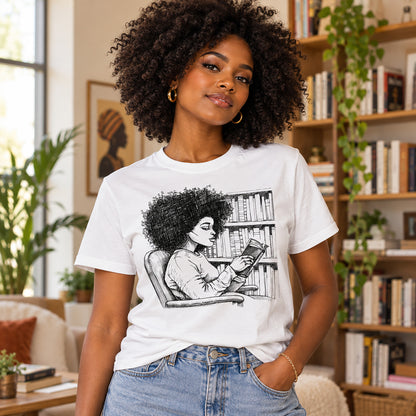 She Reads Like the World Is Quiet T-Shirt