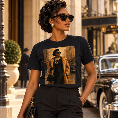 Vintage Harlem Elegance Graphic T-Shirt