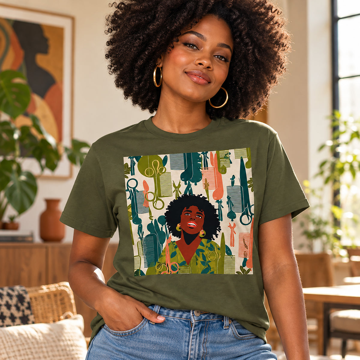 Natural Hair Queen Salon Culture T-Shirt
