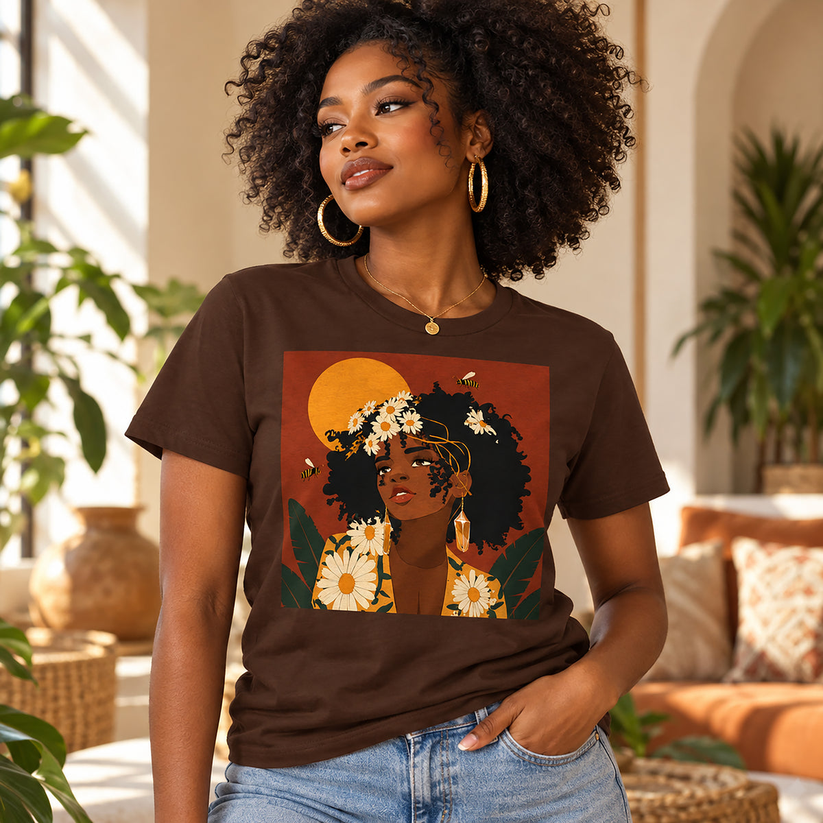 Sun-Kissed Daisy Queen T-Shirt