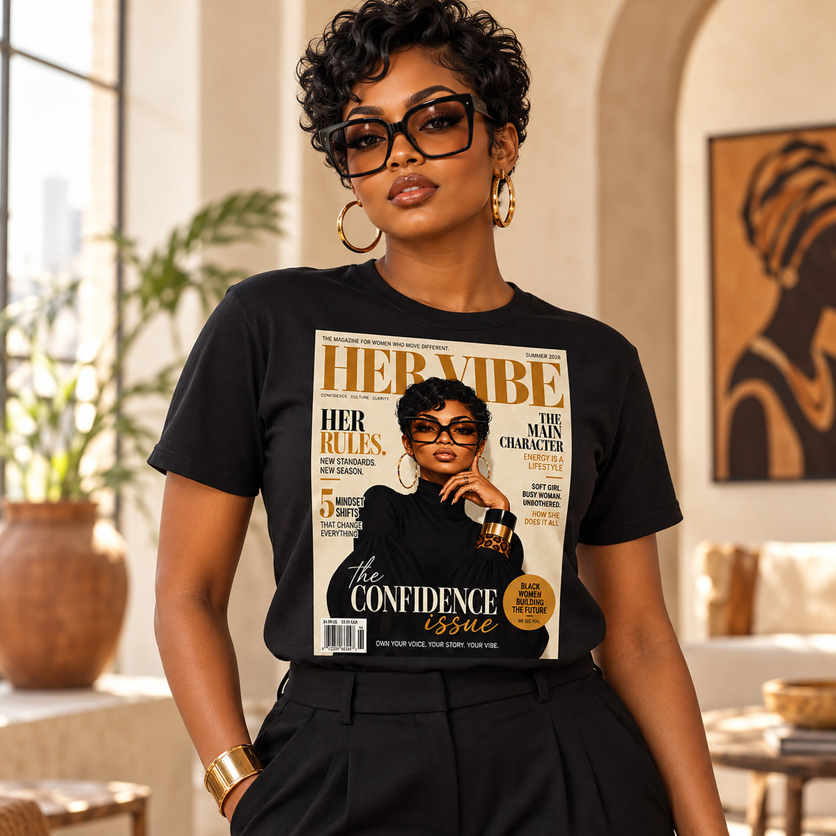 Her Vibe Confidence Issue Graphic T-Shirt
